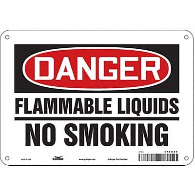 Safety Sign 7 inx10 in Polyethylene