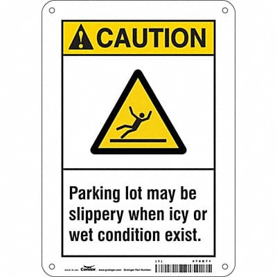 Safety Sign 10 inx7 in Polyethylene