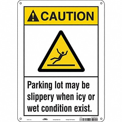 Safety Sign 14 inx10 in Polyethylene