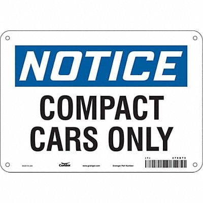 Compact Car Parking Sign 7 x 10