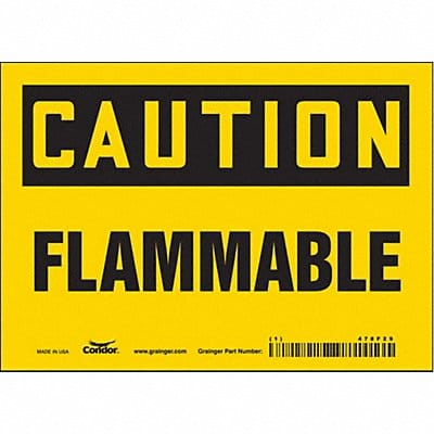 Safety Sign 5 inx7 in Vinyl