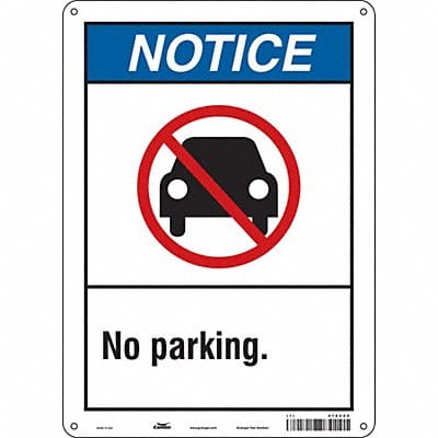 No Parking Sign 14 x 10