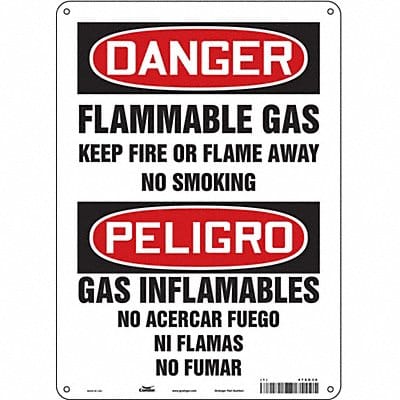 Safety Sign 14 in x 10 in Polyethylene