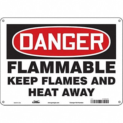 Safety Sign 10 in x 14 in Polyethylene