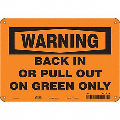 Safety Sign 7 inx10 in Polyethylene