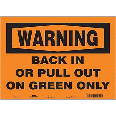 Safety Sign 10 inx14 in Vinyl