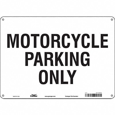 Motorcycle Parking Sign 10 x 14