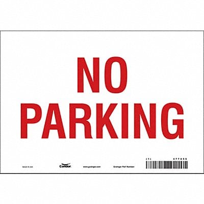 No Parking Sign 7 x 10