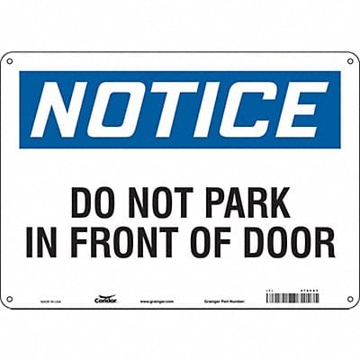 Safety Sign 10 inx14 in Aluminum