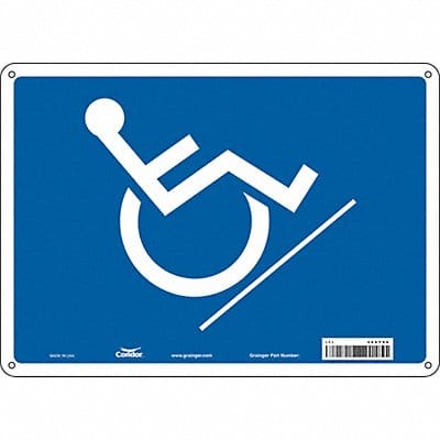 Safety Sign 10 inx14 in Polyethylene