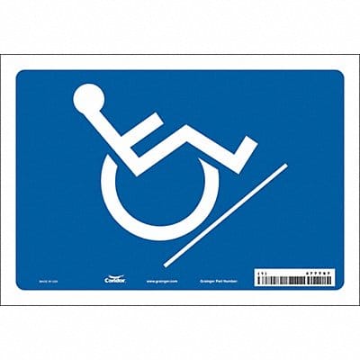 Safety Sign 7 inx10 in Vinyl