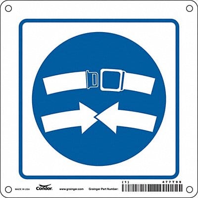 Traffic Sign 6 in x 6 in Aluminum