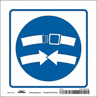 Safety Sign 6 inx6 in Vinyl