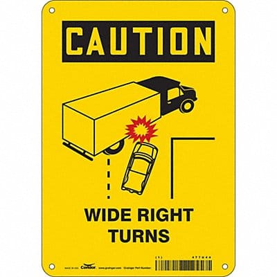 Safety Sign 10 inx7 in Aluminum