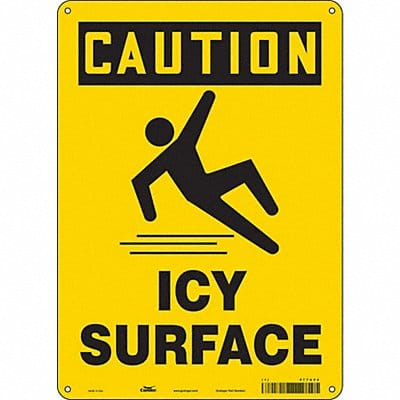 Safety Sign 14 inx10 in Polyethylene