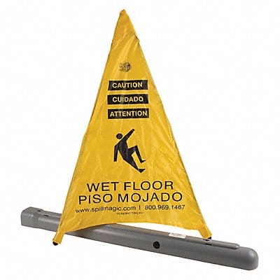 Pop Up Safety Cone Yellow 32 3/4 in H