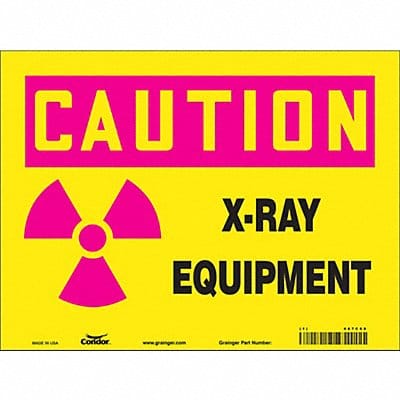 Safety Sign 9 in x 12 in Polyethylene