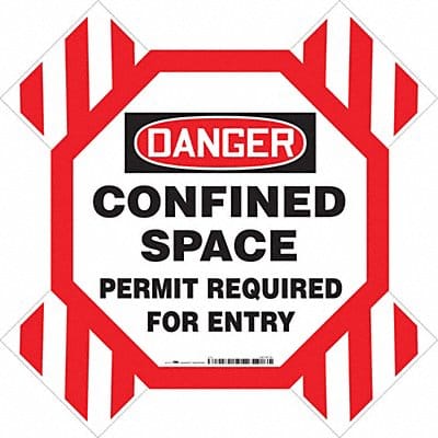 Confined Space Entry Barrier 42x42in PC