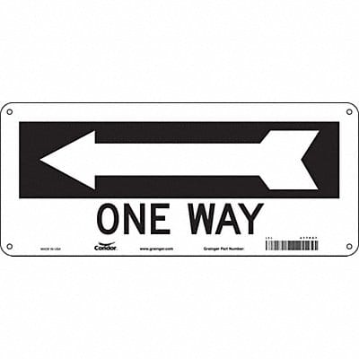 K1472 Safety Sign 6 1/2 in x 14 in Aluminum