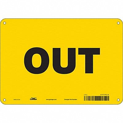 K1481 Safety Sign 7 in x 10 in Aluminum