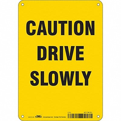 Safety Sign 10 inx7 in Aluminum