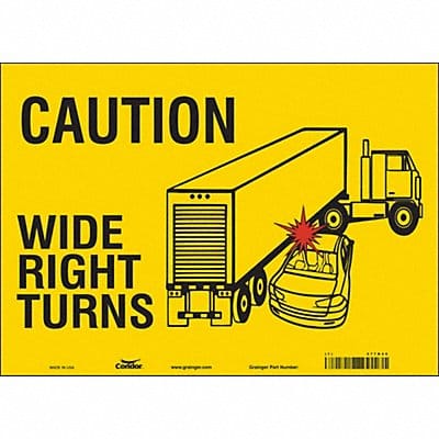 K1511 Safety Sign 10 inx14 in Vinyl