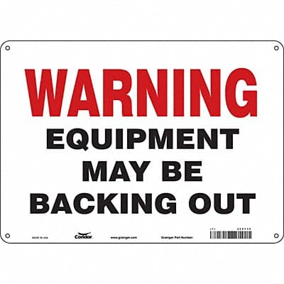 K1536 Safety Sign 10 in x 14 in Aluminum