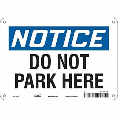 Safety Sign 7 inx10 in Polyethylene