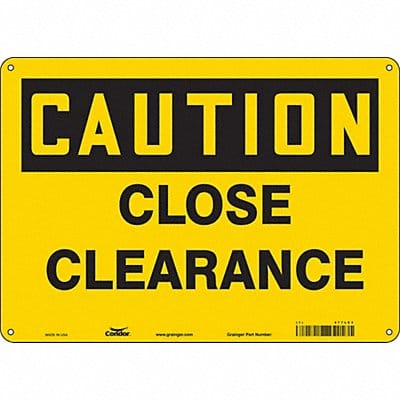 J6962 Safety Sign 10 inx14 in Aluminum