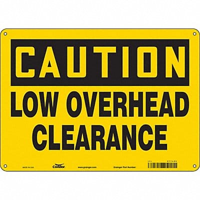 Safety Sign 10 inx14 in Polyethylene