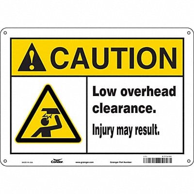 Safety Sign 10 in x 14 in Polyethylene