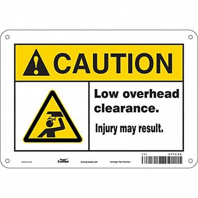 Safety Sign 7 inx10 in Vinyl