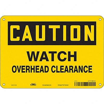 Safety Sign 7 in x 10 in Polyethylene