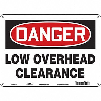 Safety Sign 10 inx14 in Aluminum