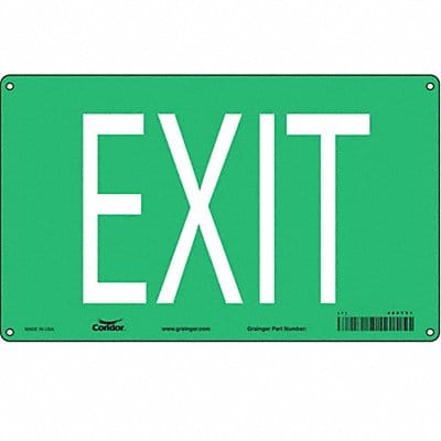 Safety Sign 7 3/8 in x 12 in Aluminum