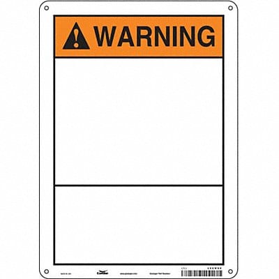 Safety Sign 14 in x 10 in Aluminum