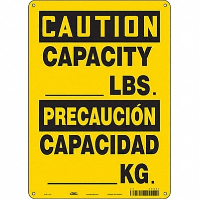 Safety Sign 14 in x 10 in Polyethylene