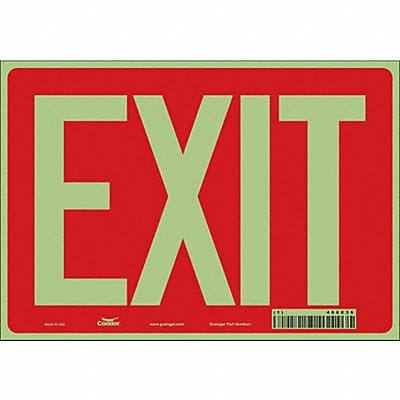 Safety Sign 7 inx10 in Glow Vinyl