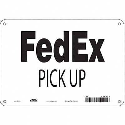 Safety Sign 7 inx10 in Polyethylene