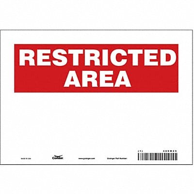 Safety Sign 7 in x 10 in Vinyl