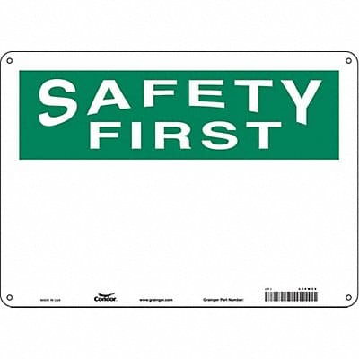 Safety Sign 10 inx14 in Aluminum