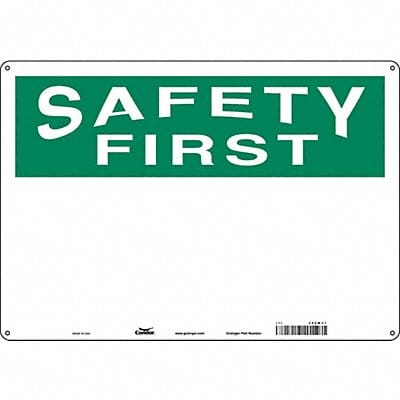 Safety Sign 14 inx20 in Aluminum