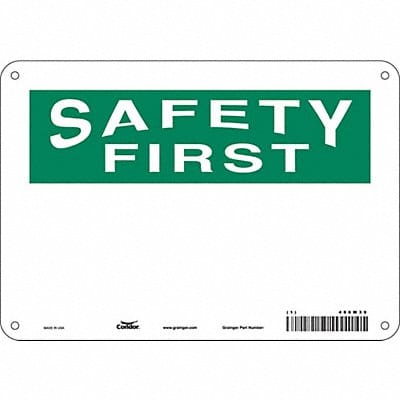 Safety Sign 7 inx10 in Polyethylene