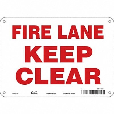 Safety Sign 7 in x 10 in Polyethylene