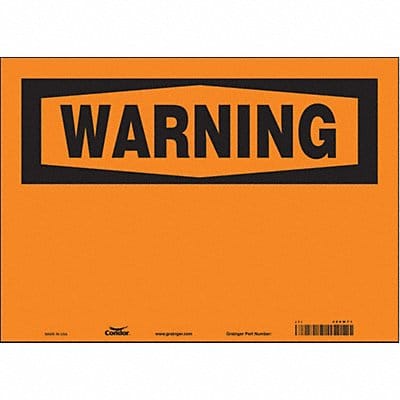 Safety Sign 10 in x 14 in Vinyl