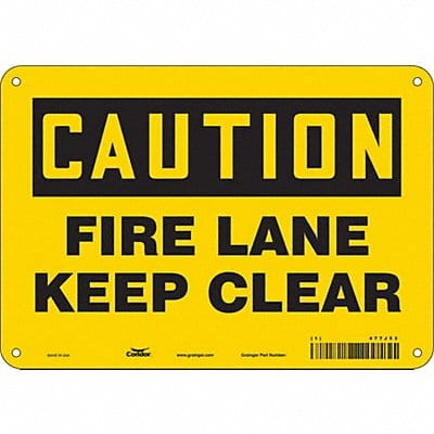 Safety Sign 7 in x 10 in Aluminum