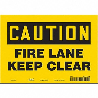 Safety Sign 7 in x 10 in Vinyl