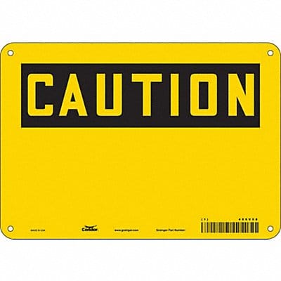 Safety Sign 7 in x 10 in Aluminum