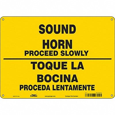 Safety Sign 10 inx14 in Polyethylene