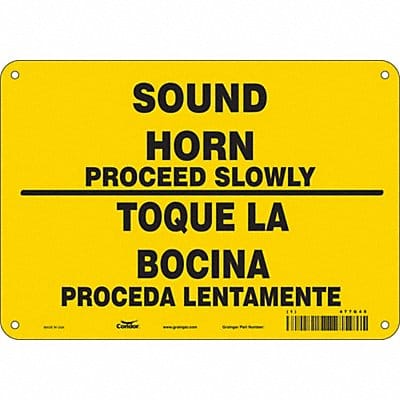 Safety Sign 7 inx10 in Vinyl